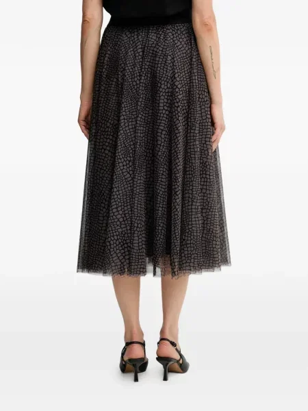 Fustă midi Joop! până la genunchi maro