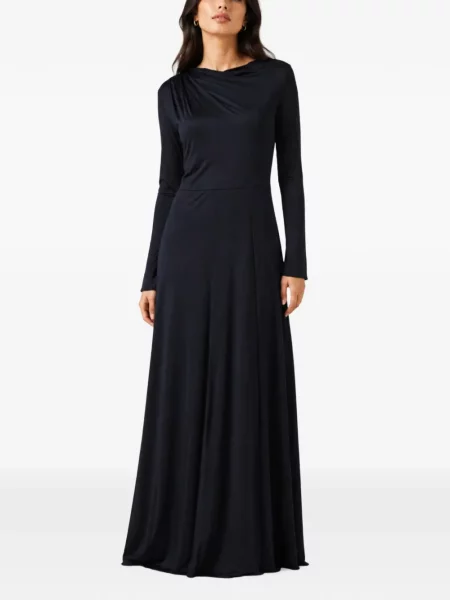 Lung rochie maxi Fabiana Filippi drapată albastru