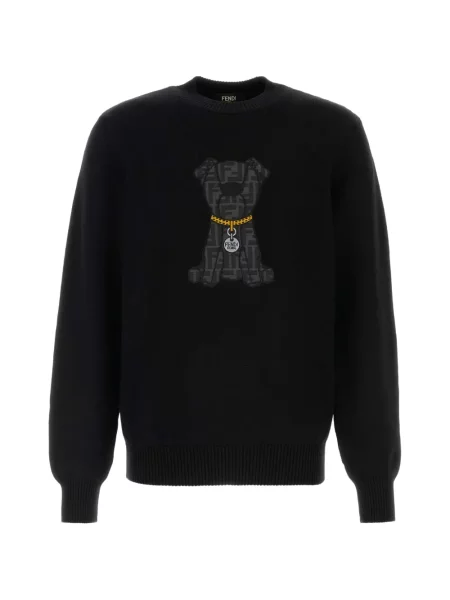 Pulover Fendi de lână negru