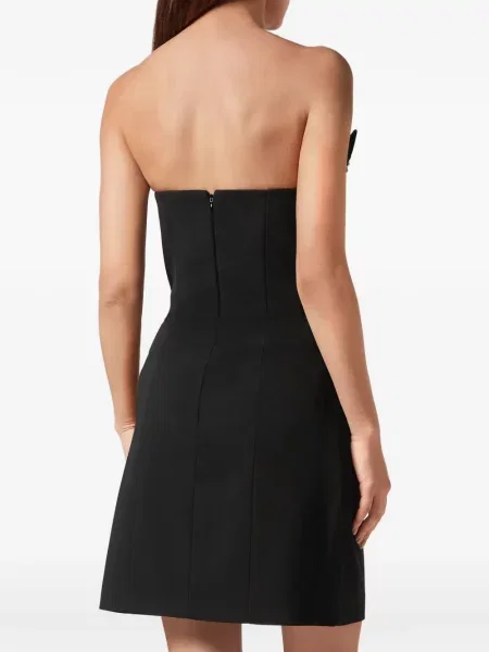 Rochie mini Philipp Plein fără bretele negru