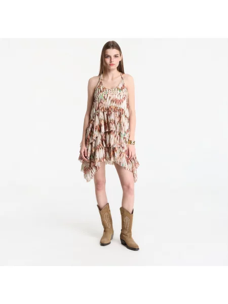 Мини рокля Allsaints розово