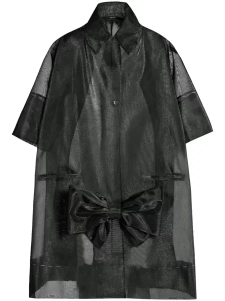 Palton Maison Margiela cu funde transparente negru