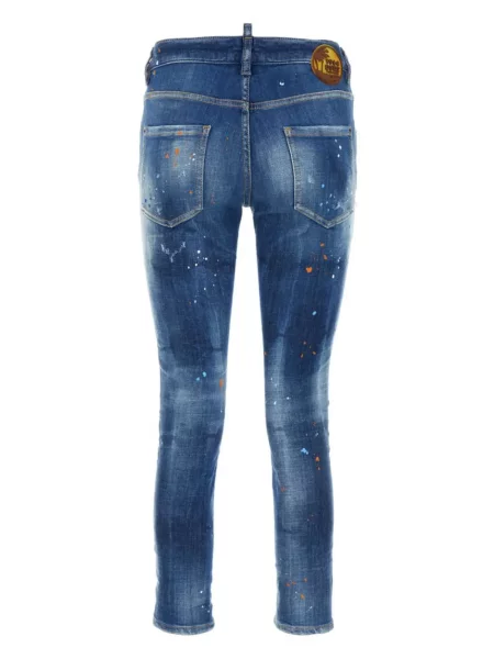 Jeansy dziecięce Dsquared2 niebieskie