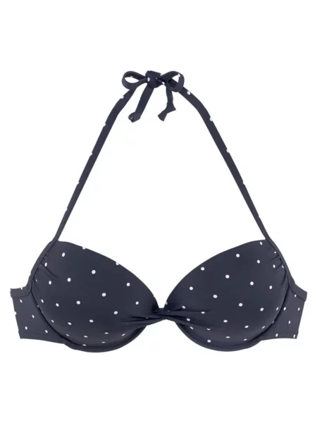 LASCANA Sutien costum de baie / bleumarin alb