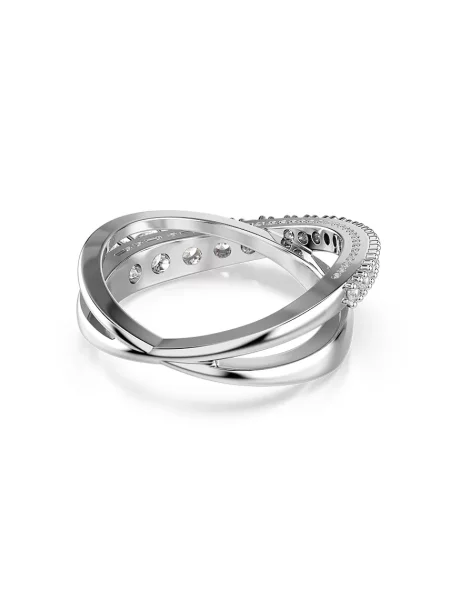 Prstan Swarovski HYPERBOLA srebrna