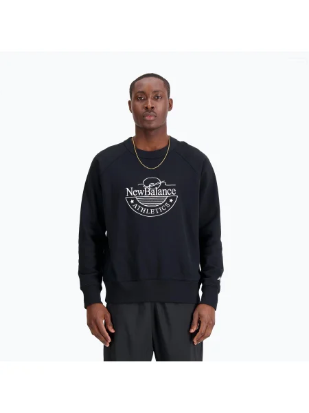 Olcsóbban. férfi melegítőfelső New Balance Athletics Graphic Crew black. Méret: L fekete