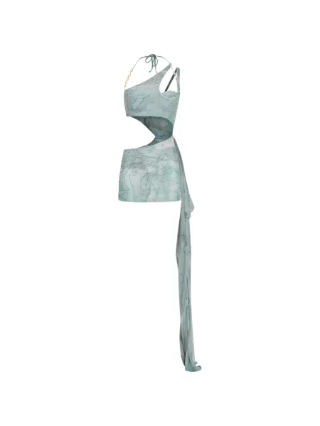 Rochie mini Amir Slama de costum albastru