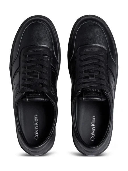 Tenisky Calvin Klein CLEAN CUP LOW LACE TAPE čierna