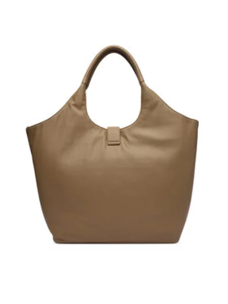 Love Moschino kabelka typu shopper dámska z imitácie kože béžová