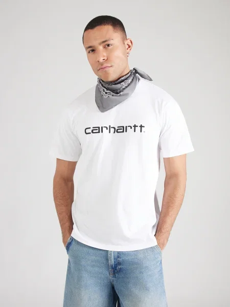 Carhartt WIP Tričko čierna biela