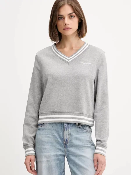 Суитчър Guess Jeans с апликация сиво