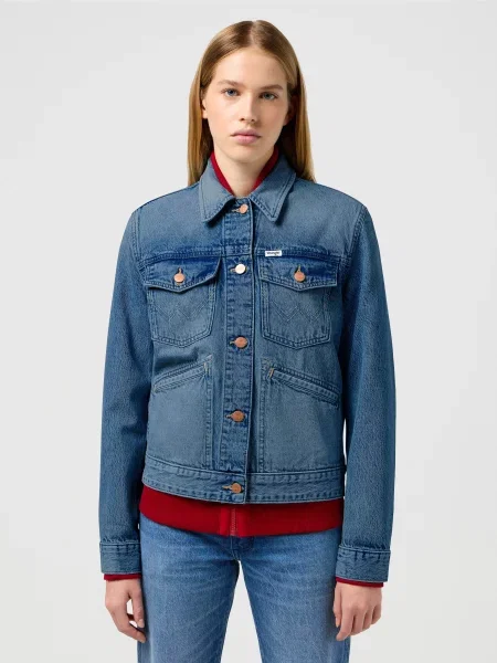 Джинсовая куртка Wrangler синяя