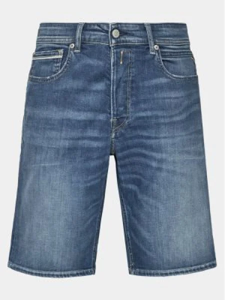Replay Pantaloni scurți de blugi albastru