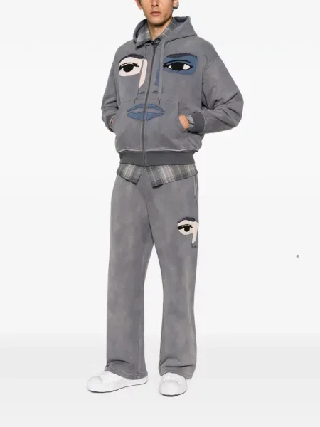 Pantaloni Kidsuper alergare gri
