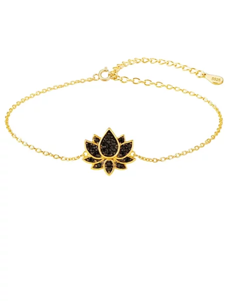 Alster Herz Náramek Bali Midnight Lotus zlatá