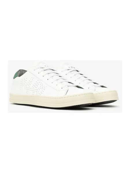 Sneakersy P448 skórzane białe