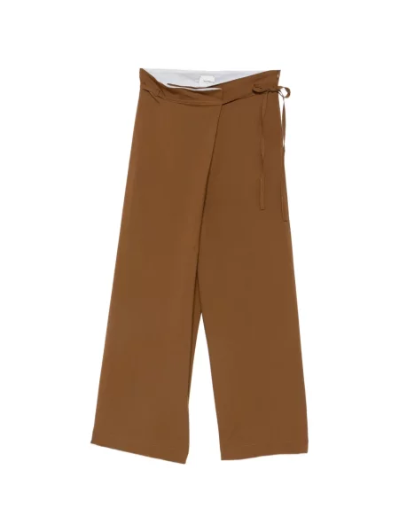 Pantaloni Alysi plic maro