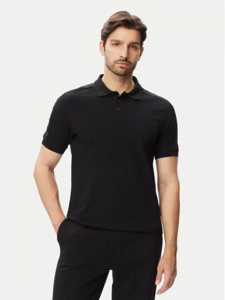 Guess Tricou polo negru