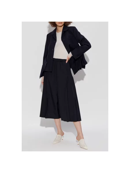Spodnie Comme Des Garcons wełniane niebieskie