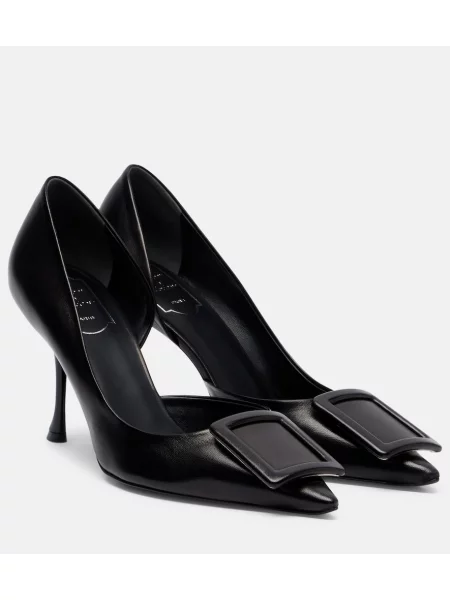 Pantofi cu toc Roger Vivier din piele negru