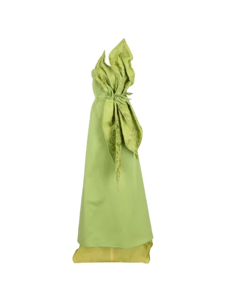 Rochie maxi Marco Gabrielli Atelier cu funde verde
