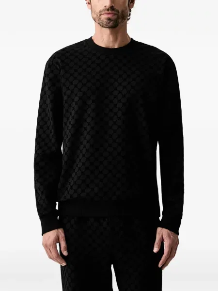 Hanorac crewneck Joop! cu decolteu rotund negru