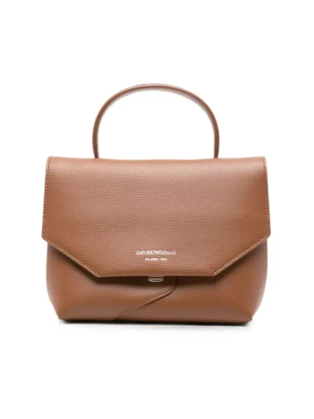 Torebka Emporio Armani skórzana brązowa
