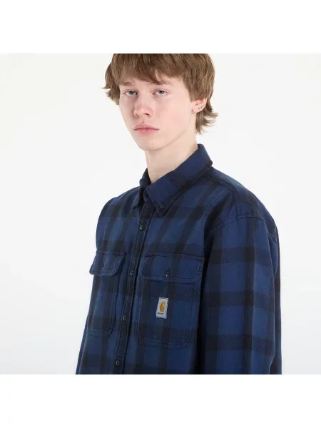 Košile Carhartt WIP L/S Edmands Shirt UNISEX Edmands Check/ Natural/ Jupiter S