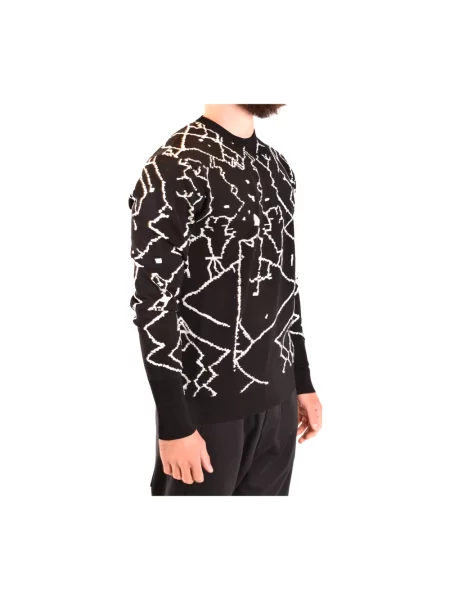 Dzianinowy sweter Neil Barrett czarny