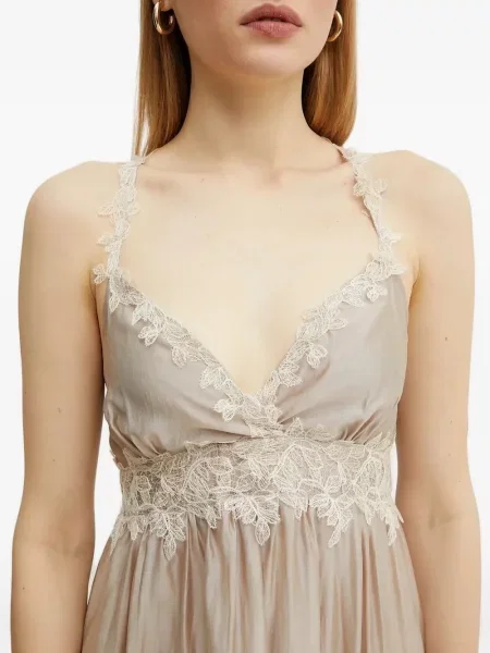 Rochie maxi Ermanno Scervino din dantelă de costum