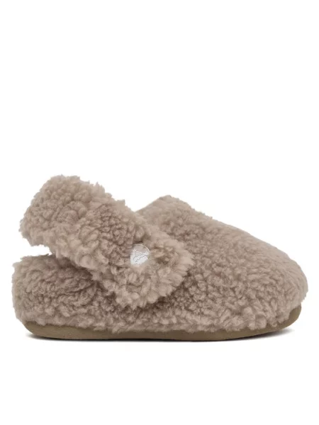 Crocs Пантофи Toddler Classic Cozzzy Slipper бежов