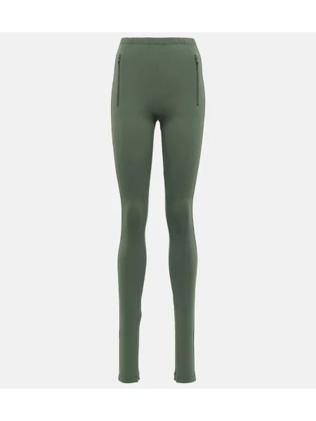 Leggings Wardrobe.nyc cu talie înaltă verde