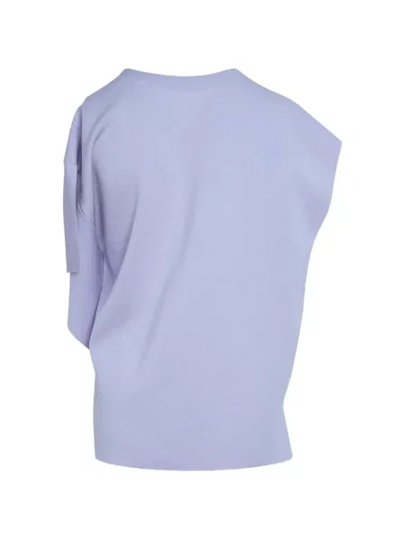 Top Cfcl asimetric drapat violet