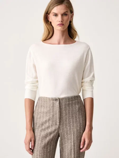MM by Max Mara svetr dámský vlněný MMLBUTTERFLY béžový