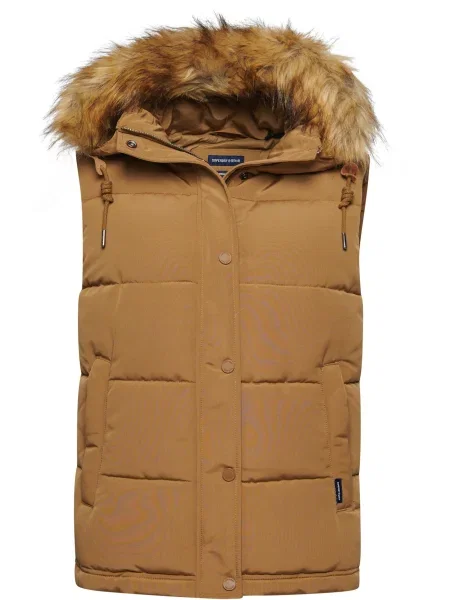 Superdry & Co Vestă Everest' maro