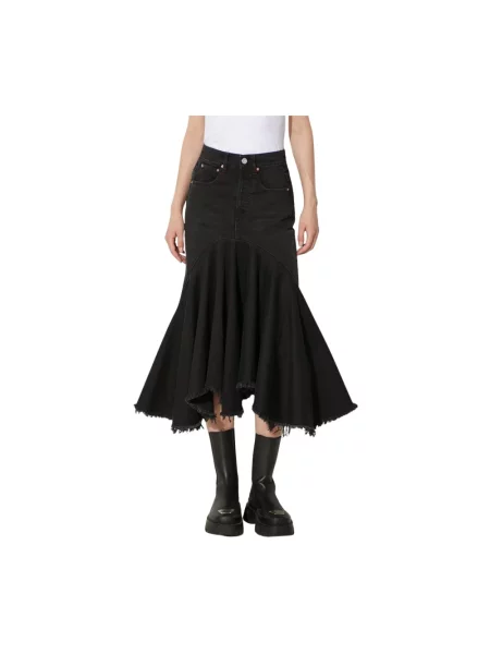 Spódnica jeansowa Vetements czarna