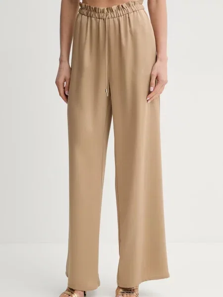 Simona Corsellini pantaloni femei lat high waist bej