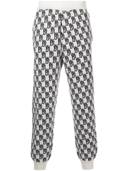 Pantaloni We11done tricotate
