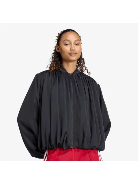 Сатенен бягане топ Adidas Originals черно