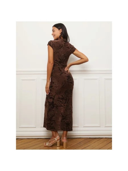 Šaty La Modeuse hnedá