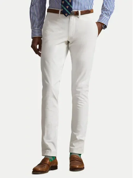 Polo Ralph Lauren Παντελόνι chino λευκό