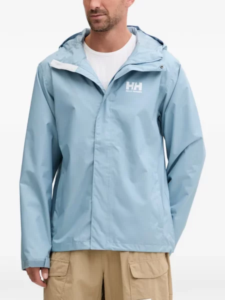 Μπουφάν Helly Hansen με κουκούλα με σχέδιο μπλε