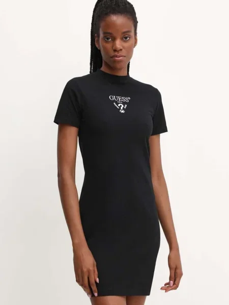 Guess ruha COLETTE mini egyenes fekete