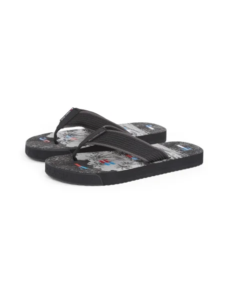Japanke Tommy Jeans Tjm Elevated Beach Sandal crna