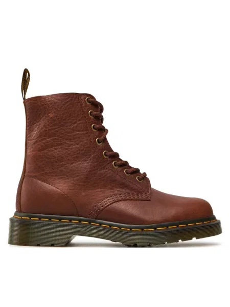 Stylowe Buty na Sznurowadła dla Kobiet Dr. Martens brązowe