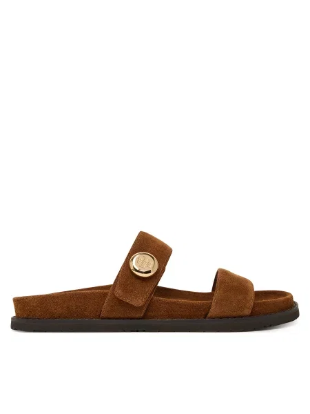Šľapky Tory Burch Romy Sport hnedá