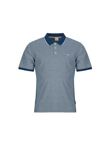 Polo majica Jack & Jones s kratkimi rokavi modra