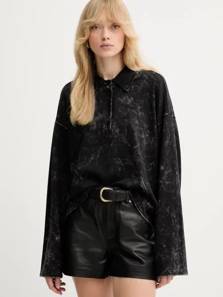 Tricou mânecă lungă Gestuz negru