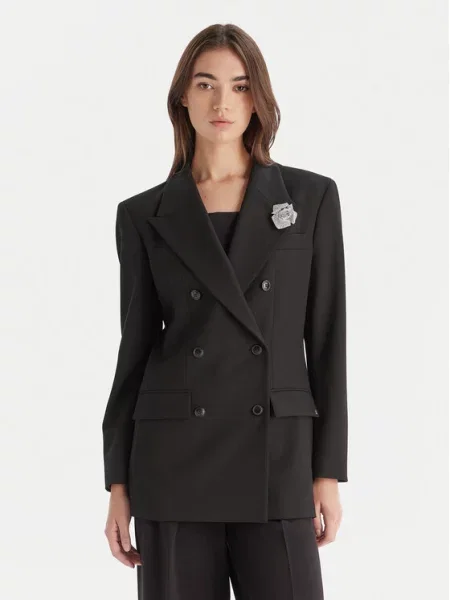 HUGO Suknjič Amelora Oversize črna