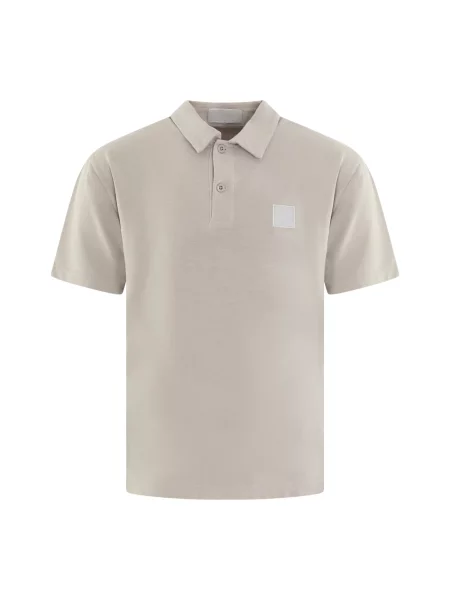 Koszulka polo Stone Island z krótkim rękawem z kamieniami szara